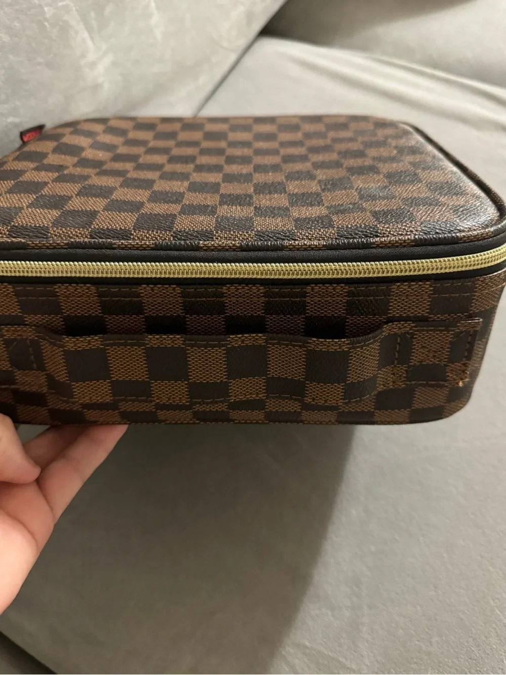 Travel toiletries cosmetic bag case